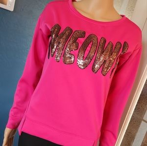 JUICY COUTURE 'MEOW!' SWEATSHIRT SZ Xsm